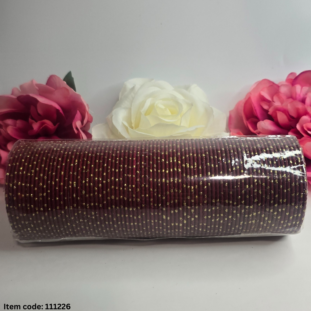 SHINEY METAL 36 BANGLES